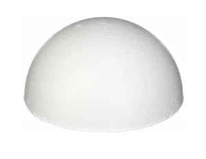 4 Piece (10 Inch) Half Round Foam Styrofoam Polystyrene Ball - Painting Drawing - Picture 1 of 4