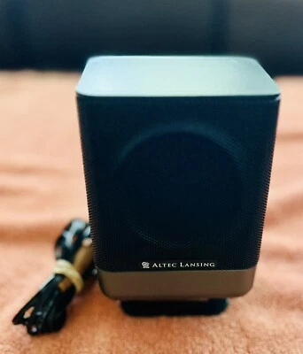 Altec Lansing. 251 Black Left Front Satellite Speaker. Wired Cable & Stand. - Image 1 of 4