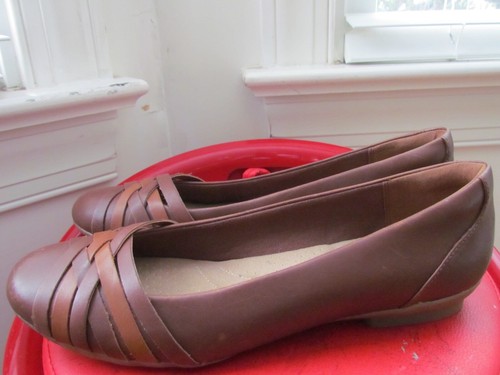 MOCASSINI DONNA NUOVA COLLEZIONE BY CLARKS PELLE MARRONE TAGLIA 11M