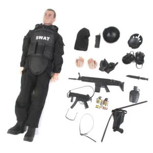 12" 1/6 SWAT policía soldado combate traje figura de acción con accesorios - Imagen 1 de 3