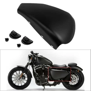 Matte Black Left Side Battery Cover for 2004-2013 Harley Sportster XL 1200 883 - Picture 1 of 12