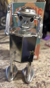 1997 Atomic Robot Man Schylling Collector Series Tin Wind-Up Vintage Toy No Key - Picture 1 of 3