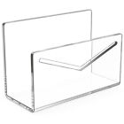 Clear Mail Holder Acrylic Storage Rack Decorative Letter Holder  Office