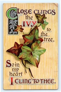 1912 Valentine Postcard With Poem - Picture 1 of 2