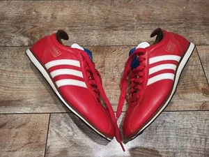 RARE ADIDAS WORLD CUP  66 SNEAKERS SOCCER FOOTBALL SHOES 2006 RED Size US 10 - Picture 1 of 19