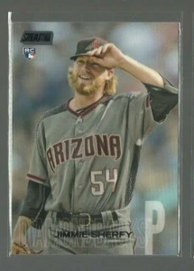  2018 Stadium Club Black Foil #218 Jimmie Sherfy RC (ref 66307) - Picture 1 of 1