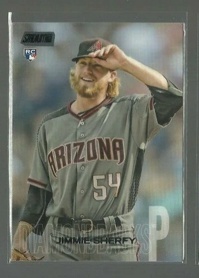  2018 Stadium Club Black Foil #218 Jimmie Sherfy RC (ref 66307) - Image 1 of 1