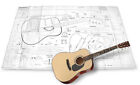 Herringbone Guitar Full-Scale 36" x 58" Plan / lutherie / guitar making