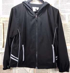 Coldwater Creek Light Weight Athletic Jacket Black Size PS Petite Small  - Picture 1 of 5
