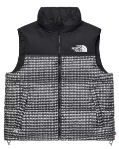 Supreme x The North Face Studded Nuptse Vest Size Medium Black - Bild 1 von 4