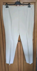Akris Off White Women's Pants Cotton/ Silk Zip Pockets - Picture 1 of 6