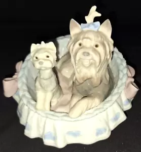 LLADRO YORKIE YORKSHIRE TERRIER HUND Our Cozy Home #6469 Porzellanfigur im Ruhestand - Bild 1 von 13