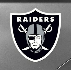 NFL Las Vegas Raiders Large Team Logo Car Office Gameday Magnet Indoor Outdoor