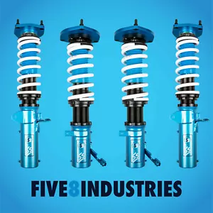 Five8 Industries For 88-02 Toyota Corolla Coilovers Height Adjustable - Picture 1 of 4