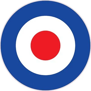 RAF Roundel Vinyl Stickers..Choice Of Sizes.. Mod Scooter The Who Vespa Decals - Picture 1 of 1