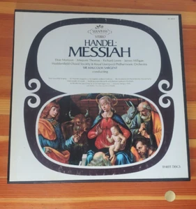 Handel: Messiah Seraphim SIC-6056 33 RPM records 3 disc set Sir Malcom Sargent - Picture 1 of 20