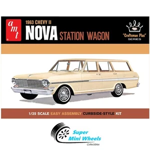 AMT - 1963 CHEVY II NOVA STATION WAGON - 1:25 Scale Model Kit - AMT1202 - Picture 1 of 2
