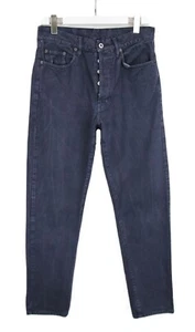 SCHOTT N.Y.C. Jeans Men's W34 Straight Fit High Rise Button Fly Vintage - Picture 1 of 8