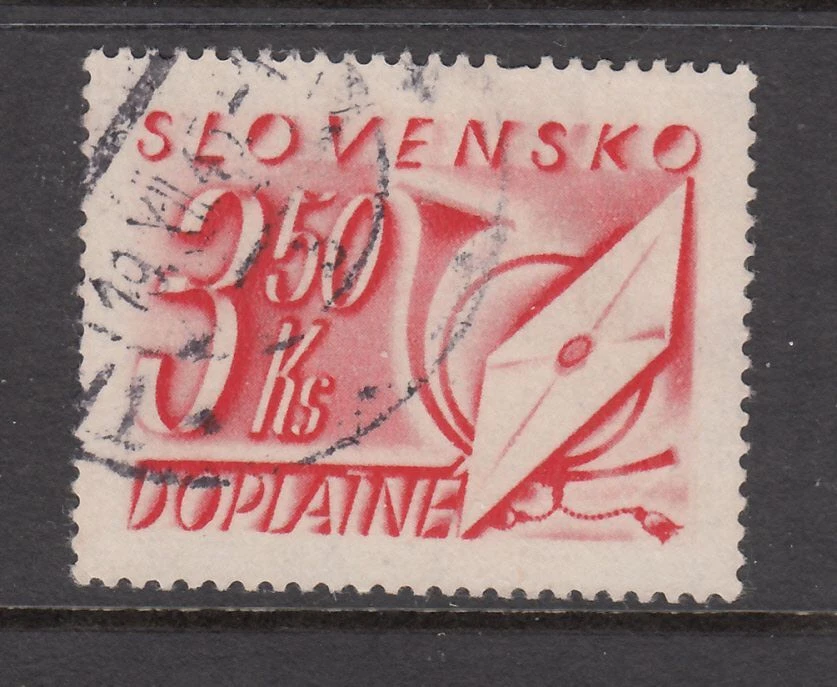 Slovakia - 3k50 Postage Due Issue (Used) 1942 (CV $20) - Image 1 of 1