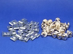 25 PCs Car U-Clip Nuts with Screws w/washers - Foto 1 di 4