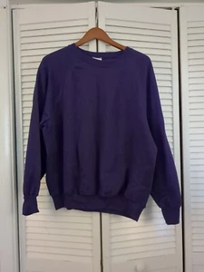 Vintage Lee Heavyweight Sweatshirt Lila Langarm Damen 24W Made in USA - Bild 1 von 8