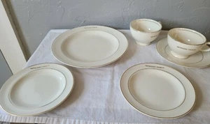 Six Gold Trim Marion-Kay China Serving Pieces Advertising Methodist Church - Picture 1 of 11