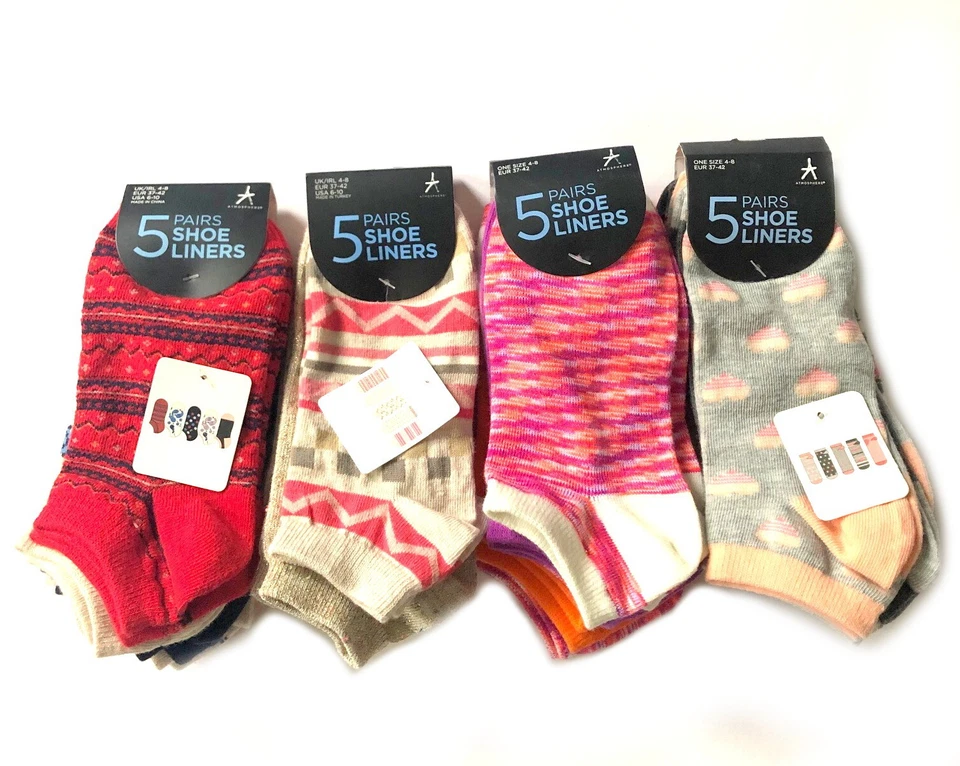 Damas Mujeres Niñas Calcetines Paquete de 5 pares Algodón Mezcla Talla 4-8 Foto 1 de 1