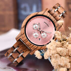 Holz Armbanduhr für Damen Holzuhr Chronograph Luxusuhr Geschenk Geburtstag Watch