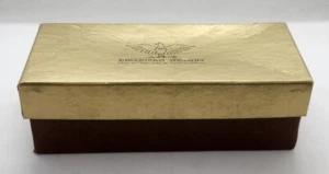 1890 American Walnut Calendar Empty Cardboard Box Antique 2.5" x 6" - Bild 1 von 6