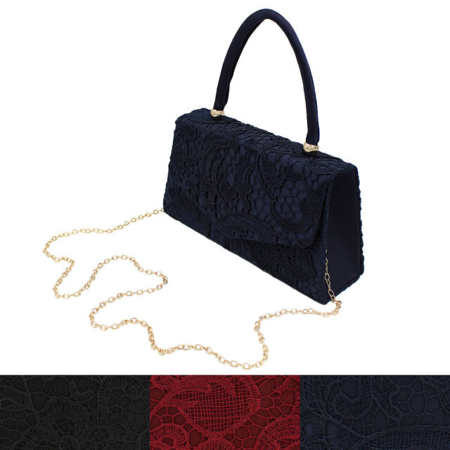 Satin Blue Clutch Bags & Handbags for Women for sale