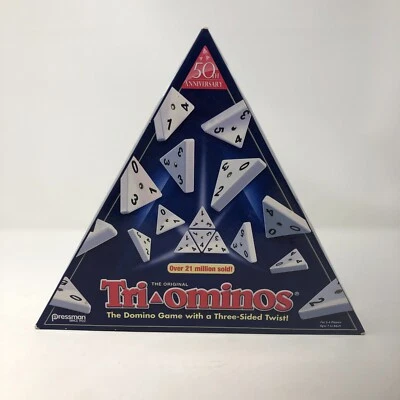 TRI-OMINOS The Classic Dominos Game 50th Anniversary Edition COMPLETE - Image 1 of 4