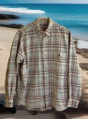 Camisa Oxford clásica a cuadros multicolor con botones Duck Head para hombre talla grande - XL Foto 1 de 4