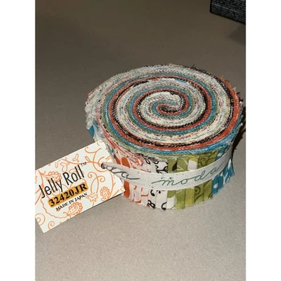 Moda Jelly Roll Chrysalis de Sanae 42 piezas tiras de tela 25 pulgadas acolchado algodón Foto 1 de 3