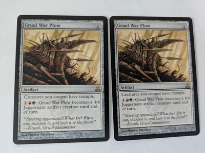 2 Gruul War Plow Dissension MTG NM Free shipping with tracking - Image 1 of 2