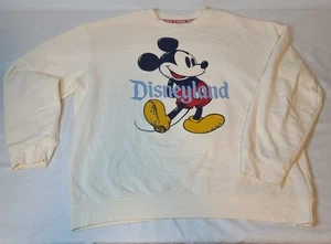 Disney Mickey Mouse Unisex Size X-large Cream Sweatshirt - Picture 1 of 9