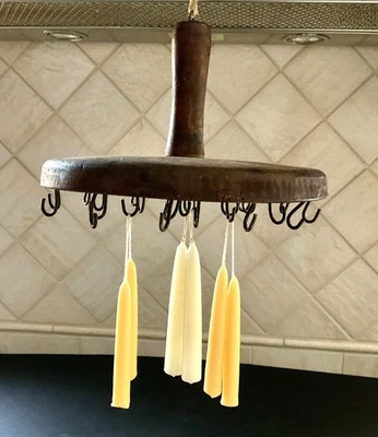 AAFA FANTASTIC & SCARCE MID 19TH C. SHAKER CANDLE DIPPER/DRYER - Image 1 of 4