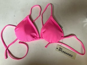 NWT No Boundaries Women’s Size Small Triangle Padded Bikini Top - Picture 1 of 5