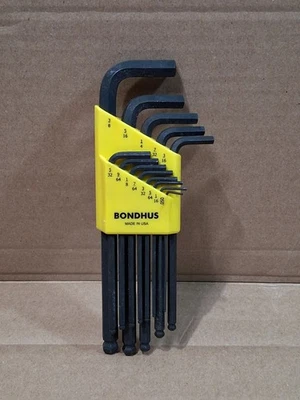 Bondhus 13 Piece SAE L-Shape Hex Key Set 10937 - Image 1 of 2