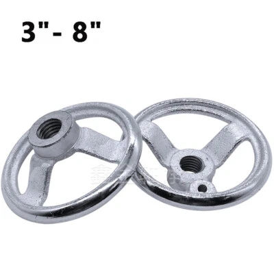 3"-8" Threaded Hole for Milling Machine LatheM8-M20 Three Spoke Round Handwheel - Image 1 of 4