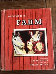 LET'S GO TO A FARM (Let's Go Series) - Sootin Hard Cover 1958 - Picture 1 of 9