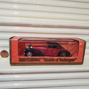 MATCHBOX 1975 MODELS OF YESTERYEAR Y17A RED 1938 HISPANO SUIZA New in NrMint Box - Picture 1 of 12