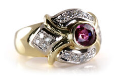Ruby Ring approx. 0.3ct +18 Brilliants approx. 0.45ct TW/VS 750 Gold [BRORS 19371]