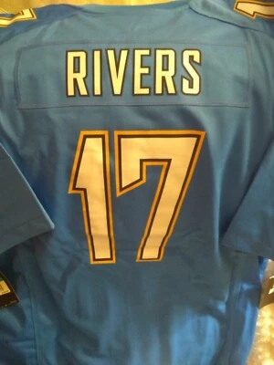 PHILIP RIVERS NEW WITH TAGS NIKE MEN'S XL MSRP $100!! SAN DIEGO CHARGERS JERSEY! - Image 1 of 4