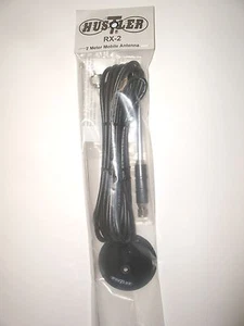 HUSTLER RX-2 5/8 WAVE BASE LOADED 2m VHF HAM MOBILE RADIO ANTENNA MAGNET MOUNT  - Picture 1 of 3