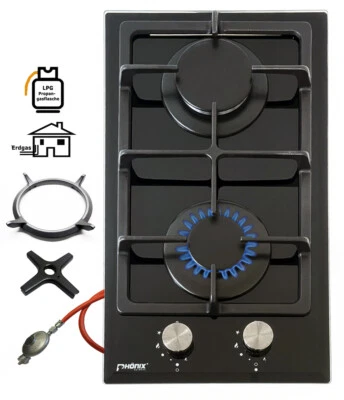 Gas hob Domino-DG built - in hob glass camping gas cooker 2 burner + accessories - Image 1 of 4
