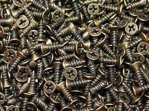 INWARIA Schrauben 2x6 mm 100 Stk. Zierschrauben Senkkopf Minischrauben, F-226 - Bild 1 von 1