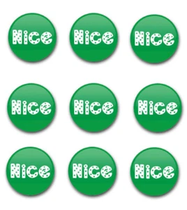 25 mm 1 Zoll WEIHNACHTEN SCHÖNE KNOPFABZEICHEN x9 - Bild 1 von 1