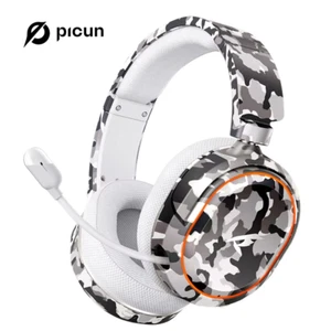Picun G2PRO Wireless Gaming Headset Bluetooth 2.4G 7.1 Surround 5ms Latency NEW! - Picture 1 of 12