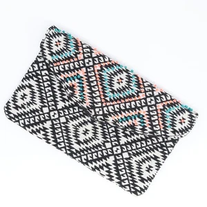 Merona Wallet Women Clutch Multicolor Beaded Cotton Blend Boho Envelope Lined - Picture 1 of 11