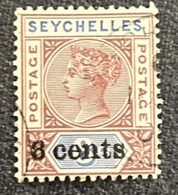 Seychelles: 1901. Juego de 1, SC# 32 usado. #04-06019 Foto 1 de 3